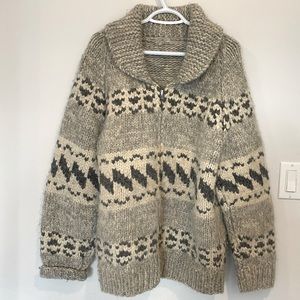 Wool zip sweater
